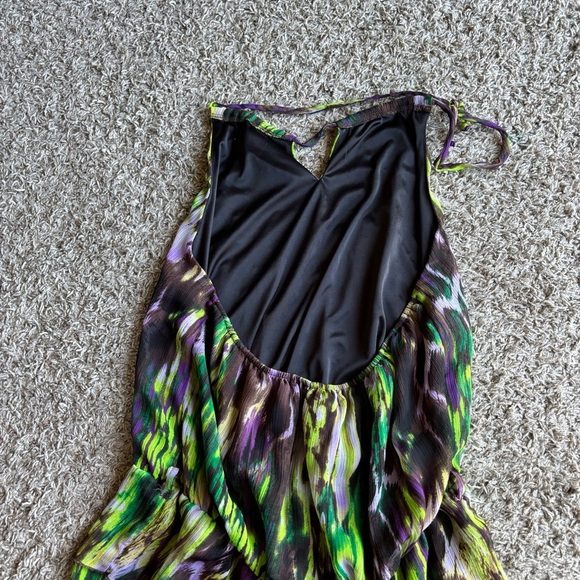 Vibrant Multicolor Halter Dress - Picture 5 of 9